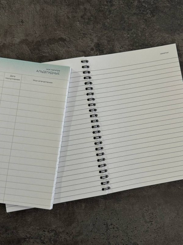 Рабочая тетрадь парфюмера